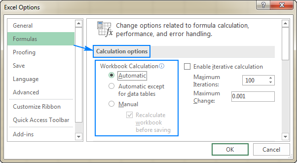 Excel For Mac Manual Calculation